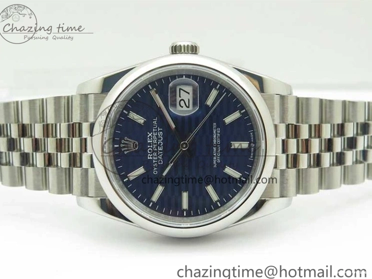 0211 DateJust 36 SS 126200 BP Maker 1:1 Best Edition New Blue Dial on Jubilee Bracelet Resilient 2529